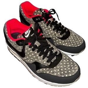 Nike Air Max 1 Polka Dot — 2014 Style 705282-002 (Men's 10) Gray, Neon Pink RARE